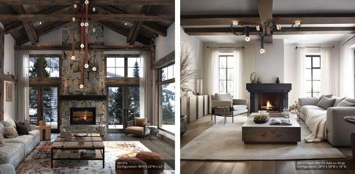 Leather and Alabaster Pendant Lighting