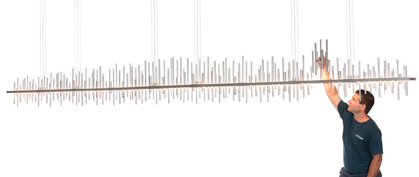 A Custom Lighting Fixture Inspired by a Cityscape